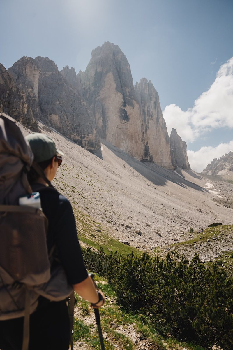Tre Cime Drei Zinnen wandern Dolomiten
